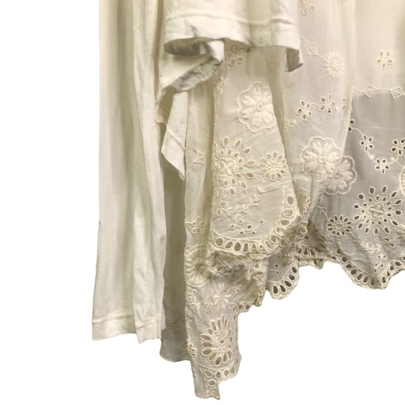 Johnny Was 4 Love & Liberty Eyelet Embroidered Kimono Cover Boho Cardigan XS - Picture 6 of 9